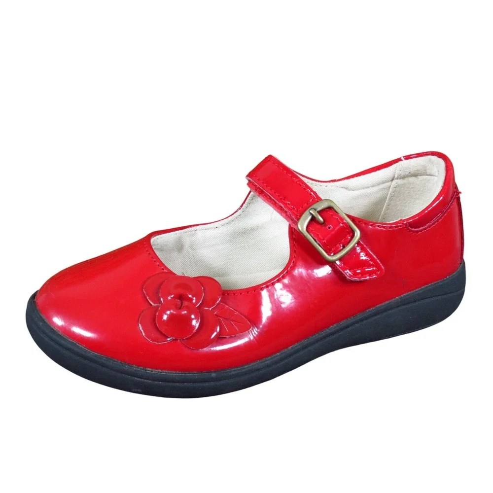 Stride Rite Ava Girls Mary Jane Dress Shoe Size 12M Special Occasion Red Patent